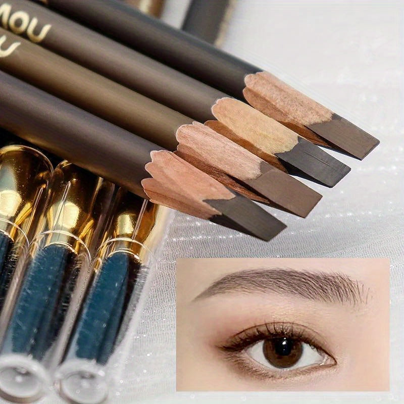 Precision Waterproof Eyebrow Pencil: Long-Lasting, All-Skin Smudge-Proof Sculptor for Flawless Brows