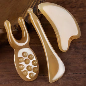 Spa-Quality Gua Sha Facial Massage Set – Power-Free, Handheld Skin Health & Elasticity Enhancers