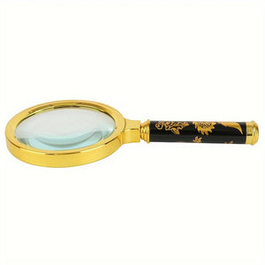 1pc High-definition High-power Hand-held Magnifying Glass, The Elderly To Read, Newspapers, Extended Mirror, Antiques, Insect Research And O