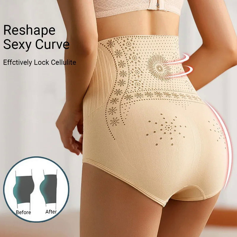 Women High Waist Body Shaper Panties Push Up Buttock Slimming Pants Tummy Control Body Shaping Pants Plus Size Breathable Underwear