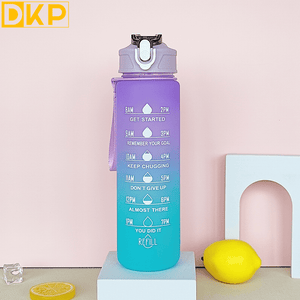 1pc/3pcs Stay Hydrated Anywhere: Portable Leakproof Water Bottle With Time Marker & Lanyard - Perfect For Adults & Families!