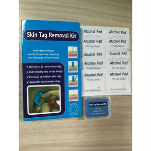 10Pcs/Set Skin Tag Kill Skin Mole Wart Remover Micro Skin Tag Removal Kit With Cleansing Swabs, Adult Mole Wart Face Care Tools