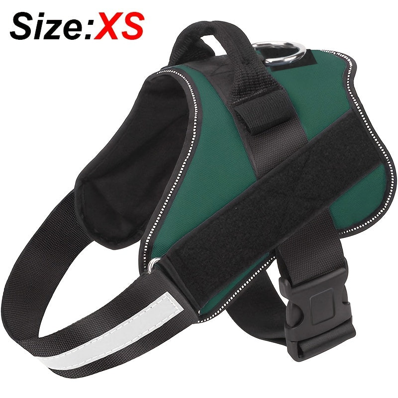 Reflective No-Pull Dog Harness with Breathable Design and Handle