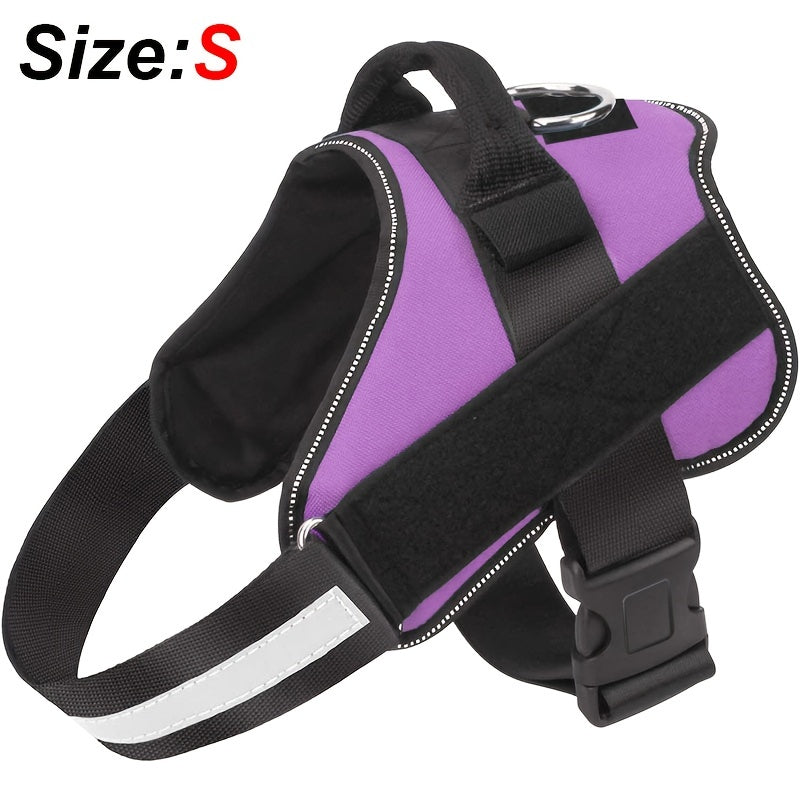 Reflective No-Pull Dog Harness with Breathable Design and Handle