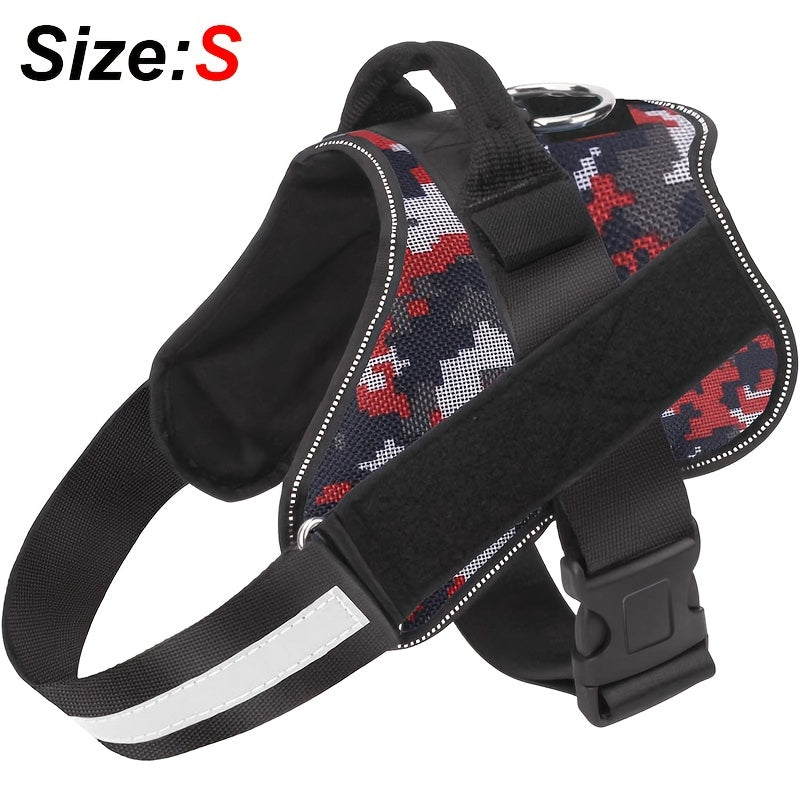 Reflective No-Pull Dog Harness with Breathable Design and Handle