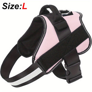 Reflective No-Pull Dog Harness with Breathable Design and Handle