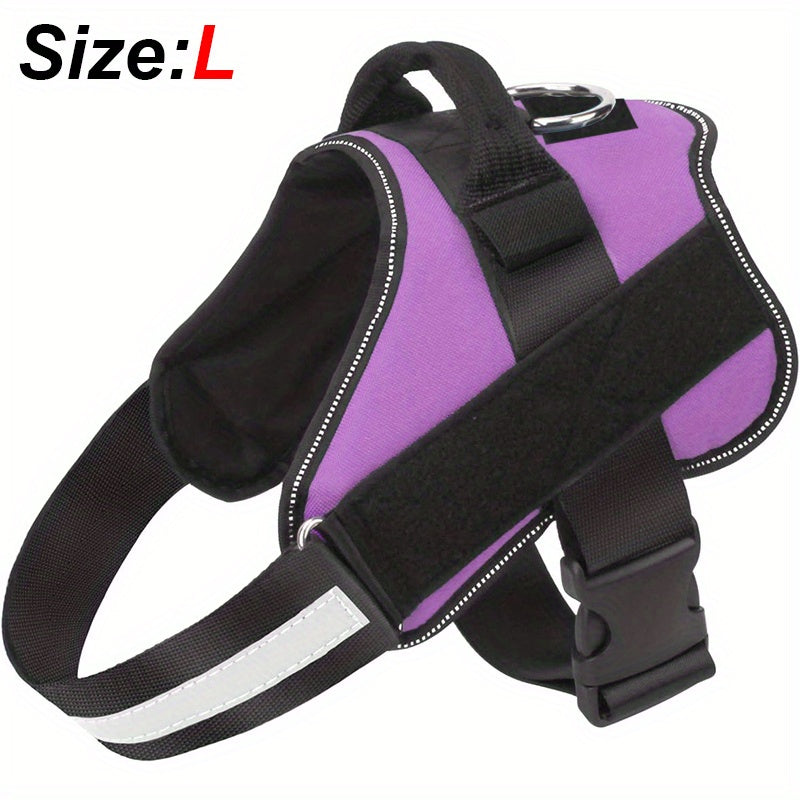 Reflective No-Pull Dog Harness with Breathable Design and Handle