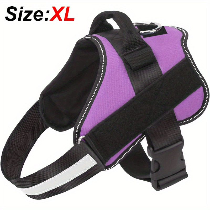 Reflective No-Pull Dog Harness with Breathable Design and Handle