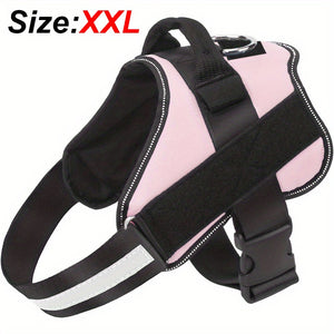 Reflective No-Pull Dog Harness with Breathable Design and Handle