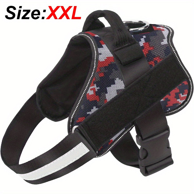 Reflective No-Pull Dog Harness with Breathable Design and Handle