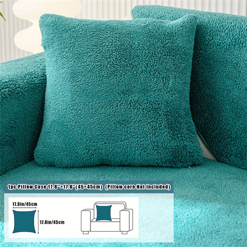 Pet-Friendly Sherpa Fleece Sofa Cover: Non-Slip, Machine-Washable Protector for All Sofas, Classic Home Decor