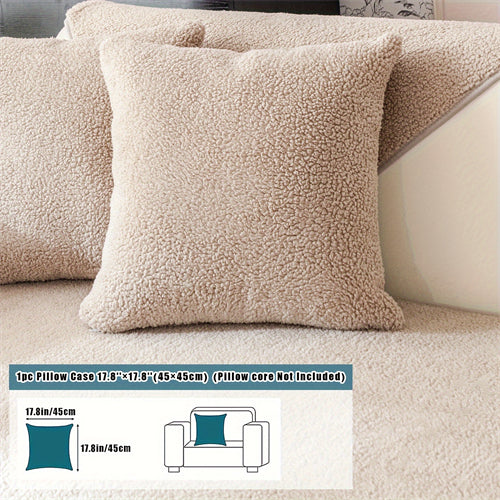 Pet-Friendly Sherpa Fleece Sofa Cover: Non-Slip, Machine-Washable Protector for All Sofas, Classic Home Decor