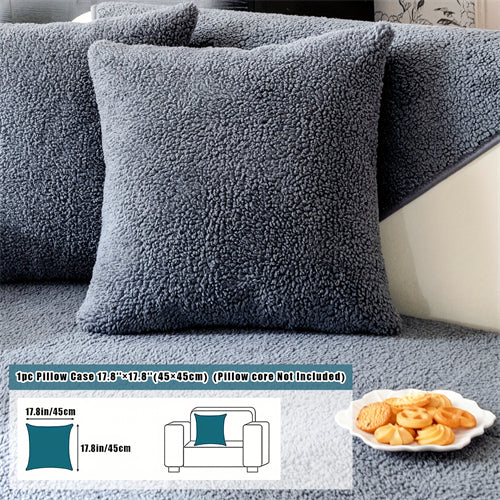 Pet-Friendly Sherpa Fleece Sofa Cover: Non-Slip, Machine-Washable Protector for All Sofas, Classic Home Decor