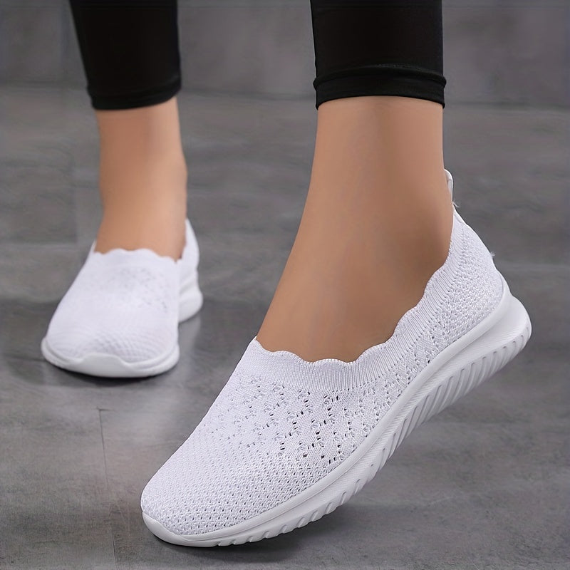 Ultra-Comfy Casual Slip-On Shoes for Women - Breathable Mesh, Lightweight for Everyday Wear & Outdoor Activities