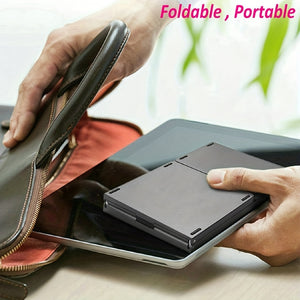 Portable Foldable Mini Wireless Keyboard With Touchpad- Compatible With Windows, Android, IOS, Mac, For Tablets & Smartphones!