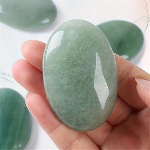 Natural Crystal Various Oval Palm Stones,Used For Alleviating Anxiety Pocket Massage Worry Stone,Natural Polishing Energy Stone Crystal Decor