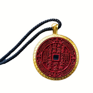 Cinnabar Mountain Ghost Money Pendant Men's Necklace High Content Purple  Sand Body Protection Pendant