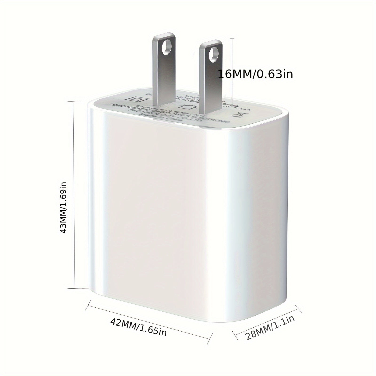 3-Port USB Wall Charger - Fast 20W Travel Adapter for iPhone 14/13/12 & Samsung Galaxy