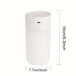 1pc 400ml USB Mini Air Humidifier with Aroma Essential Oil Diffuser - Perfect for Home and Car Use