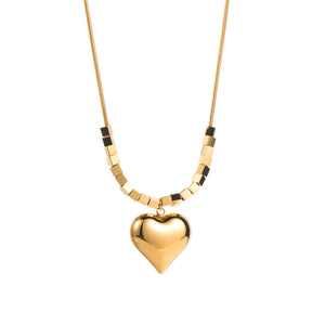 Strong Personality Alloy Material Golden Color Necklaces Funky Design for Women