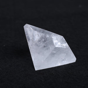 Pyramid-Finest Big Clear Crystal Gemstone 2.36\ Carved Pyramidal Crystal Healing Crafts