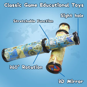 Classic Kaleidoscope Toy - Stretchable Long Design for Boys & Girls - Perfect Gift for Kids of All Ages (Random Colors)