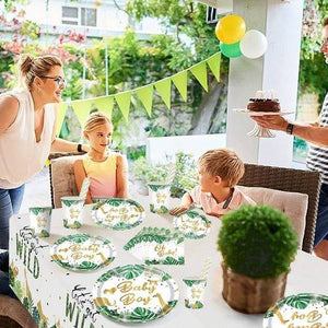 120PCS Safari Jungle Animals Paper Plates Serves 24 Guests Party Supplies Set US Local Shipping