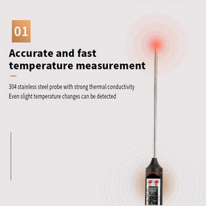 Kitchen Oil Thermometer BBQ Baking Temperature Measurement Electronic Food Thermometer Liquid Temperature Pen