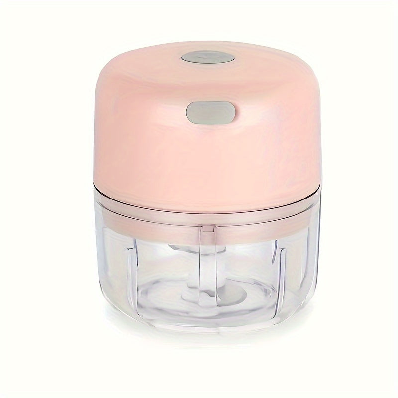 Multi-Purpose USB-Charged Mini Food Chopper - Quick and Efficient 1000 RPM Electric Grinder for Garlic, Veggies, and More