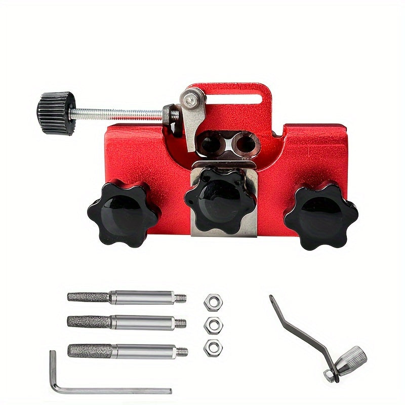 1pc Chainsaw Chain Sharpening Jig, Chainsaw Sharpener Kit, Suitable Chainsaw Grinder Tool For All Kinds Of Chain And Electric Saws