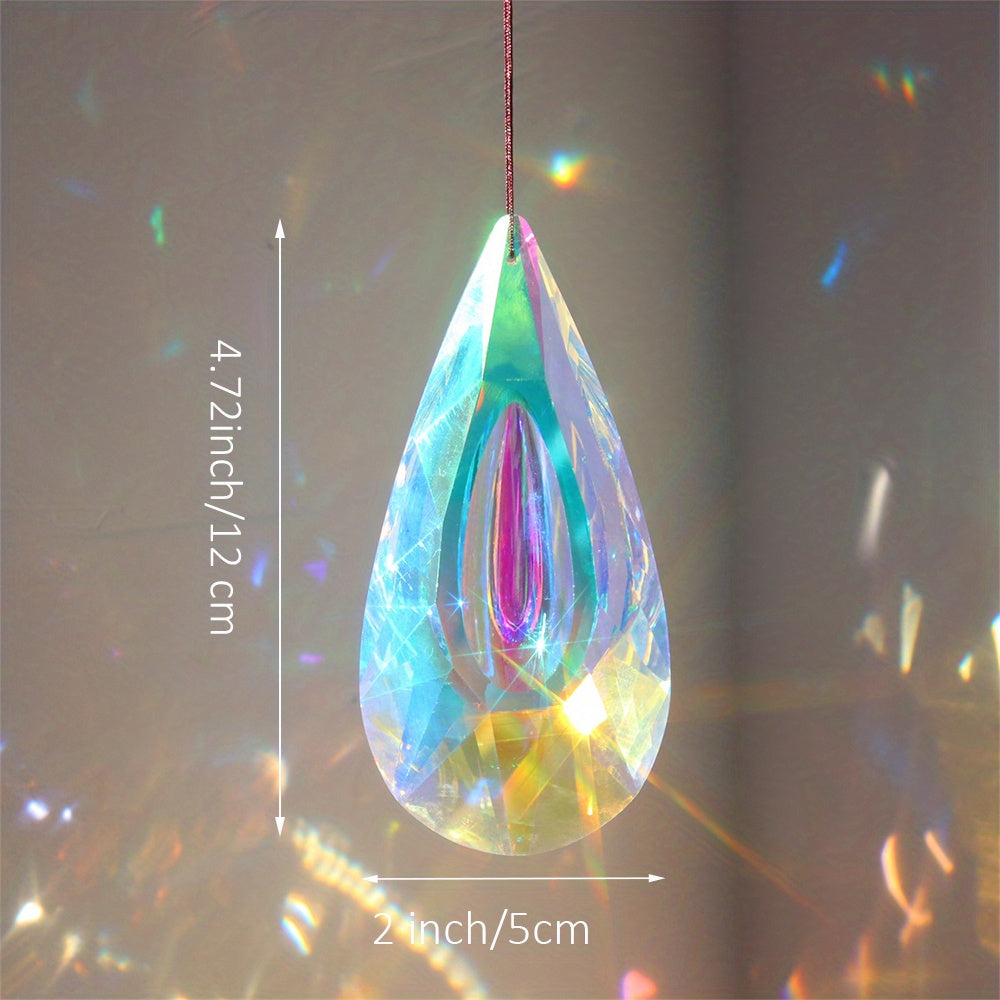 1pc Crystal Pendant Sun Catcher Glass Prism Hanging For Home Decoration Wedding Party Decoration