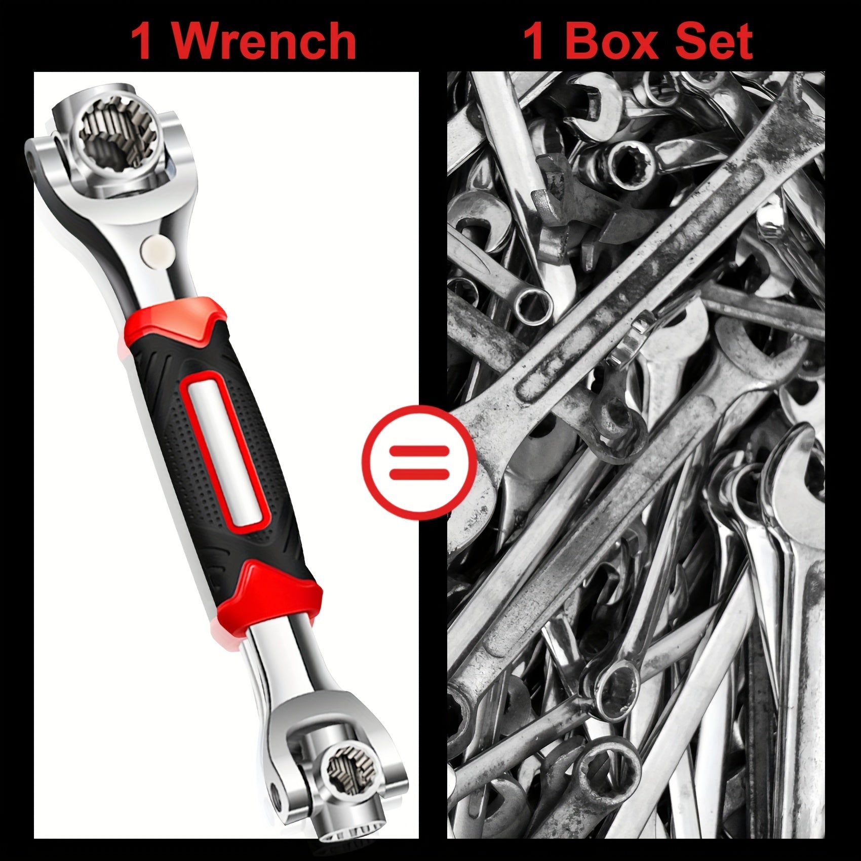 Upgrade Your Toolbox with This 52-in-1 Universal Socket Wrench - 360° Rotating Head & Powerful Magnet!