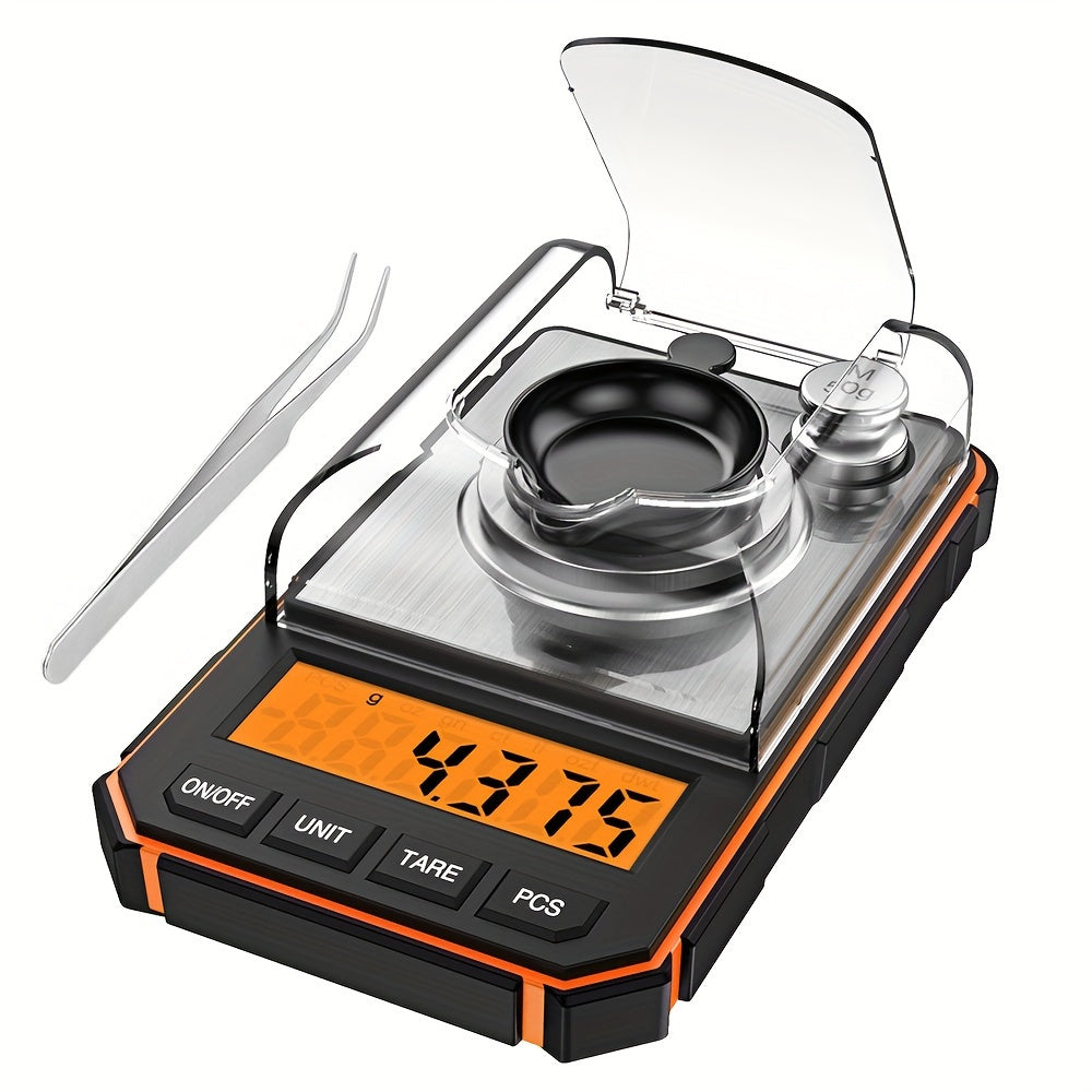 Professional 0.001g Portable Mini Digital Scale - 50g Calibration Weights Included (No Battery Needed)