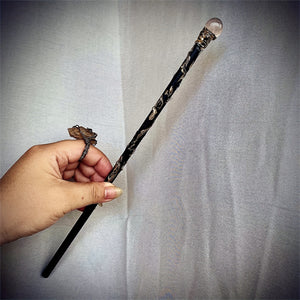 Natural Crystal Wand Home Decor,Crystal Gifts,Magic Broom,Table Decor,Perfect Wizard Accessory For Halloween