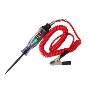 Car Test Pen Circuit Tester, DC Truck Voltage Digital Display Long Probe Pen With Light, Automotive Diagnostic Tools Auto Repair Tool