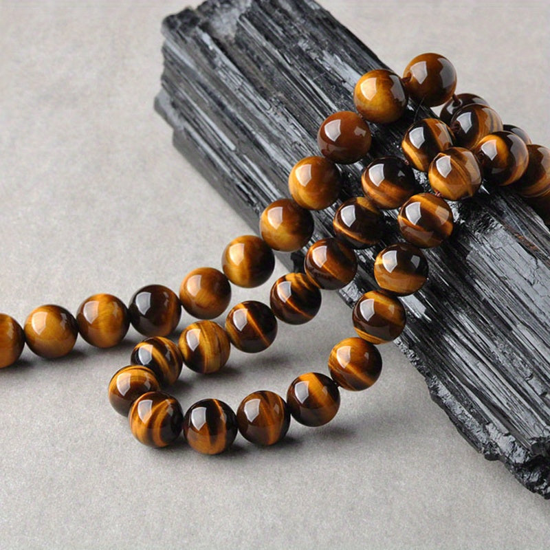 1pc Tiger Eye Stone Tiger Crystal Cat Eye Stone Wood Change Stone Men And Women Bracelets Men And Women Couples