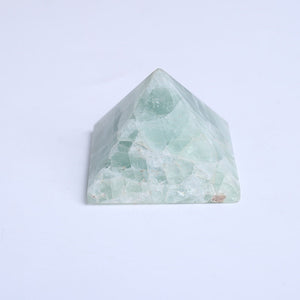 Pyramid-Finest Big Green Fluorite  Crystal Gemstone 1.97\ Carved Pyramidal Crystal Healing Crafts