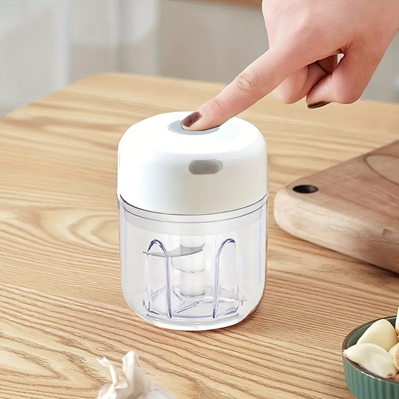 Multi-Purpose USB-Charged Mini Food Chopper - Quick and Efficient 1000 RPM Electric Grinder for Garlic, Veggies, and More