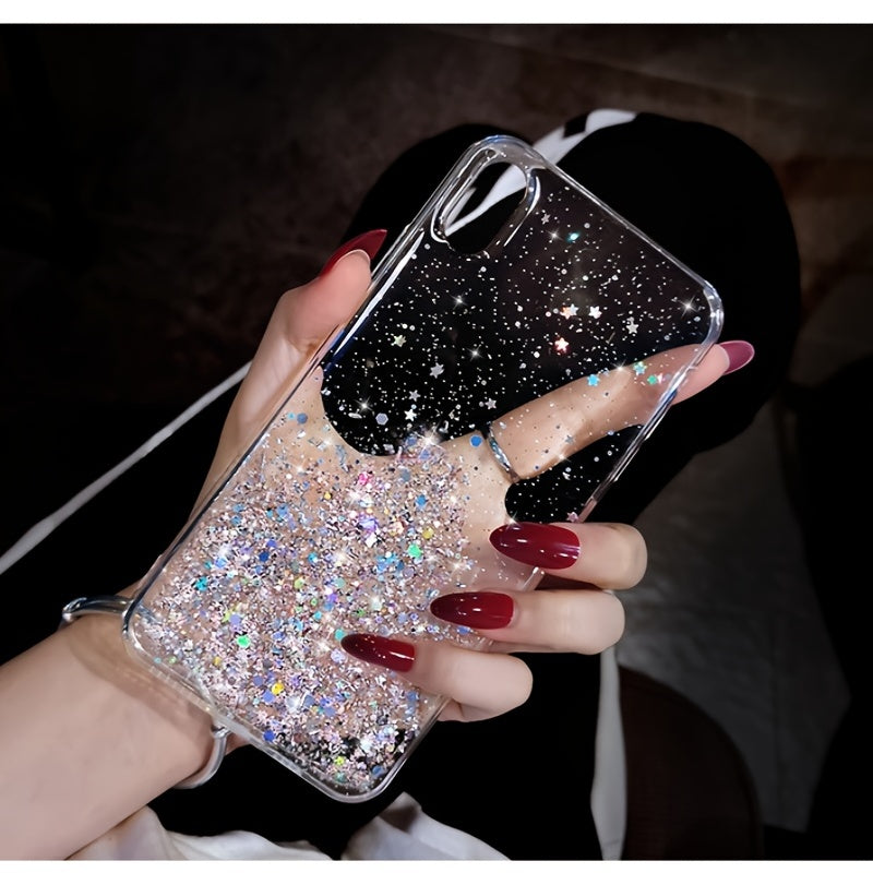 Luxury Design Glitter Bling Clear Soft Silicone Case Cover For IPhone 11 12 13 14 Pro Max X XS XR 7 8 Plus SE 6S MiNi