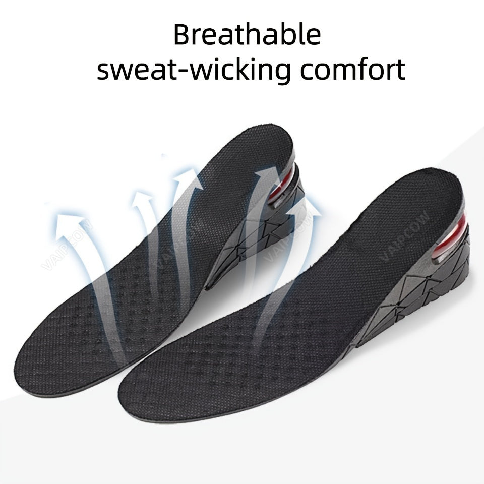 Boost Your Height Instantly with 1pc Invisible Height Increasing Insole - Adjustable Shoe Heel Insole With Air Cushion For Variable Taller S