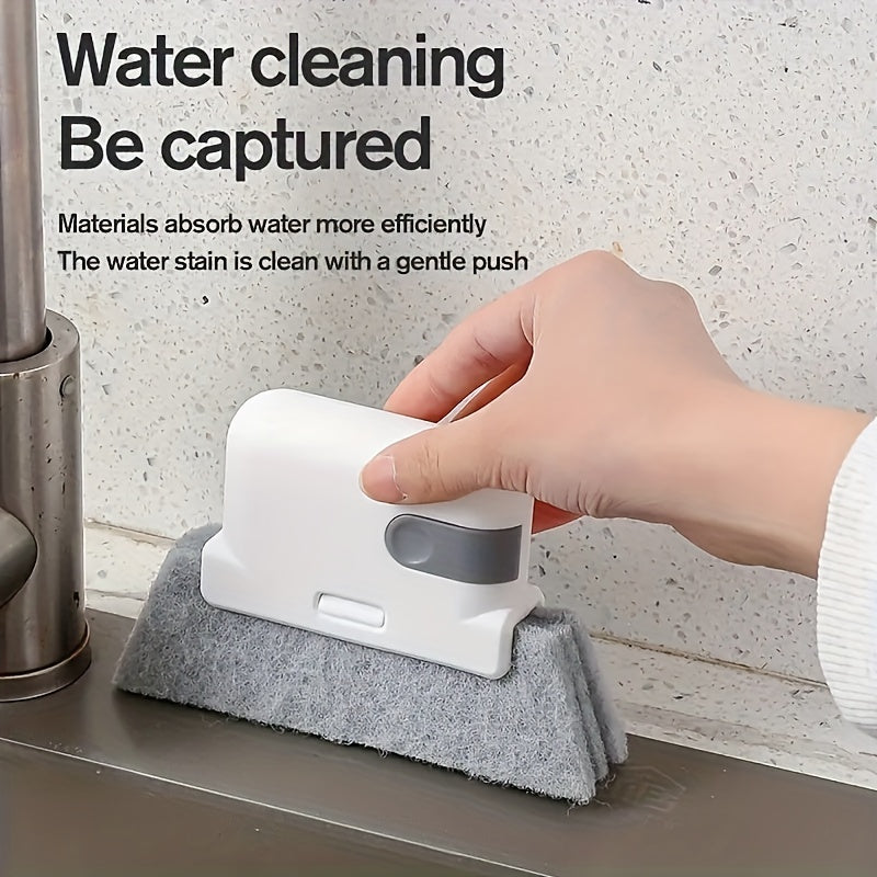 Effortless Cleaning Companion: Easy-Clean Brush for Window Rails, Small Gaps & Countertops - Universal Design, Sparkling Results