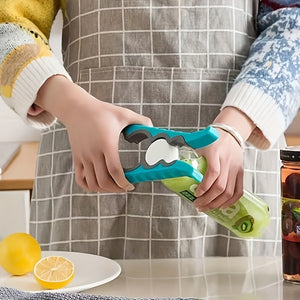 1pc Versatile 4-in-1 Can Opener with Ergonomic Non-Slip Handle - Ideal for Beer, Kitchen & More