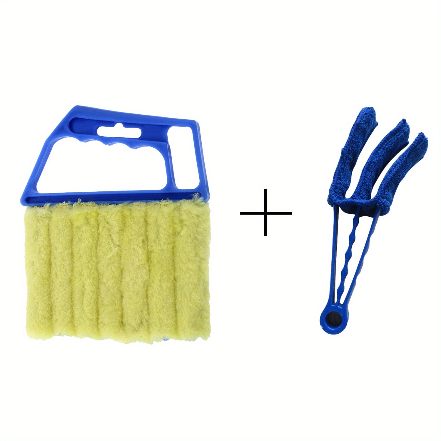 1pc/2pcs Blinds Cleaning Brush,Handheld Mini Curtain Brush Dust Remover With 7 Removable Microfiber Sleeves For Air Conditioning Home Gadget