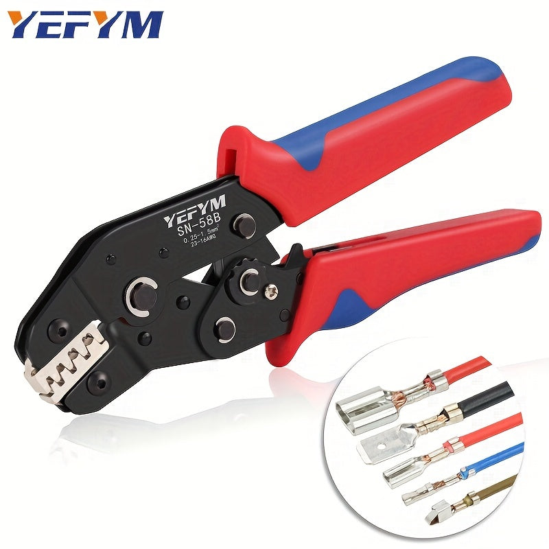 Upgrade Your Connections with this Professional Ratcheting Crimper for Dupont Molex JST TE Terminals & EPC PCIE SATA Pins (0.25-1.5mm2, 23-1