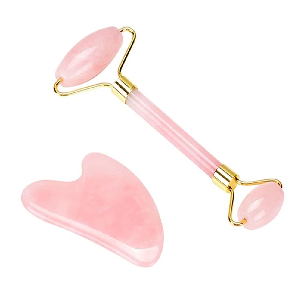 Guasha Tool Jade Roller for Face Gusha Massage Stones Set Beauty Gua Sha Facial Tools Skin Roller Massager Muscle Relaxing Relie