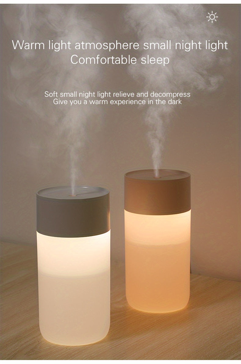 1pc 400ml USB Mini Air Humidifier with Aroma Essential Oil Diffuser - Perfect for Home and Car Use