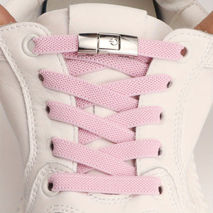 1pair Stylish and Comfortable Women's White Sneakers with Buckles - No More Hassle with Laces!