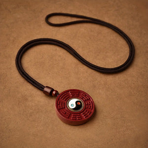 1pc Traditional Tai Chi Cinnabar Pendant Necklace For Men Gift Year Of Life Necklace Jewelry