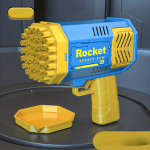 One Pack Of Children's 40 Holes Rocket Launcher Handheld Portable Electric Automatic Bubble Gun LED Light For Boys And Girls Gathering Party