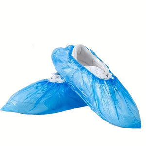 100-Pack Durable Polyester Disposable Shoe Covers | Keep Floors Clean | Ideal for Home, Travel & Work